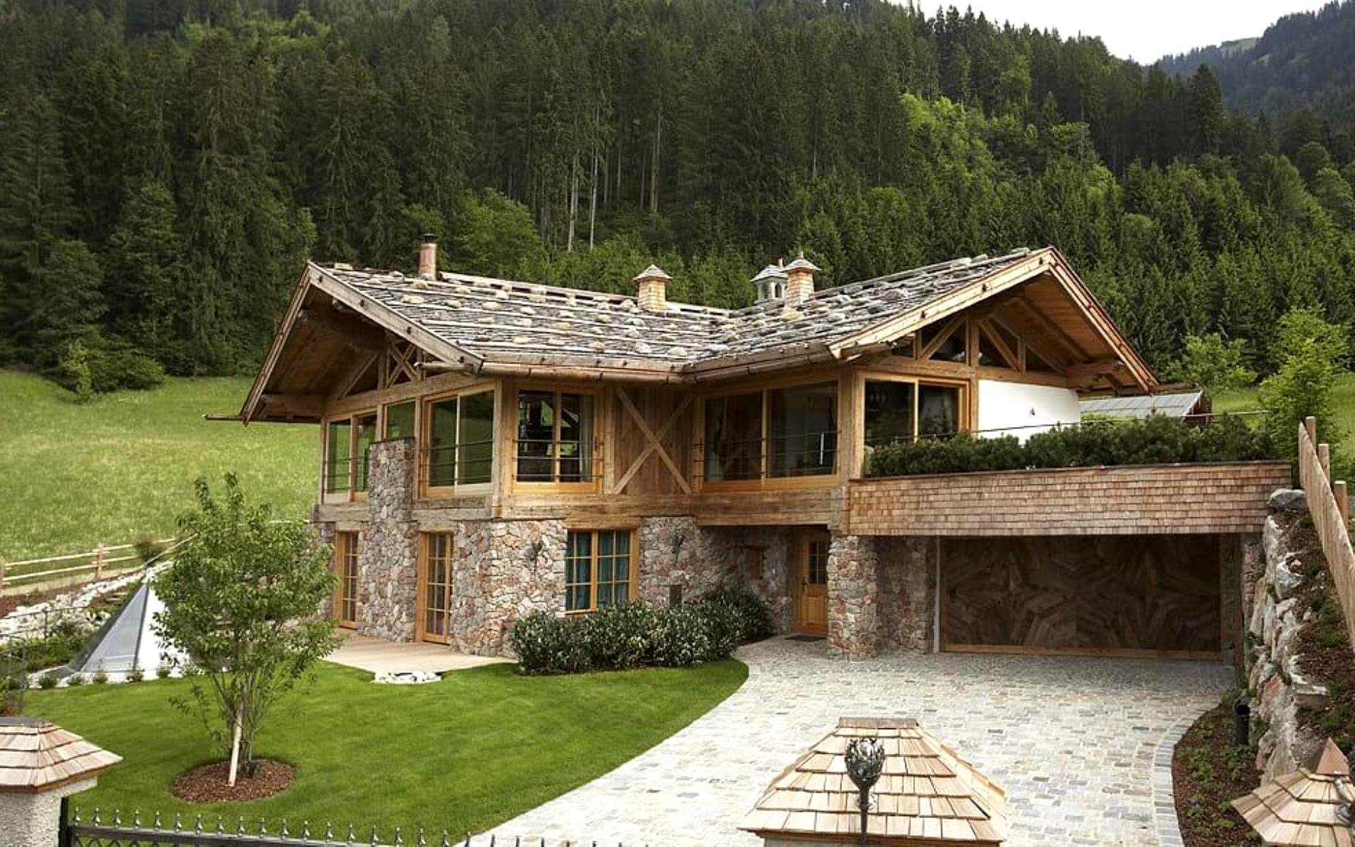 Одноэтажные дома в горах