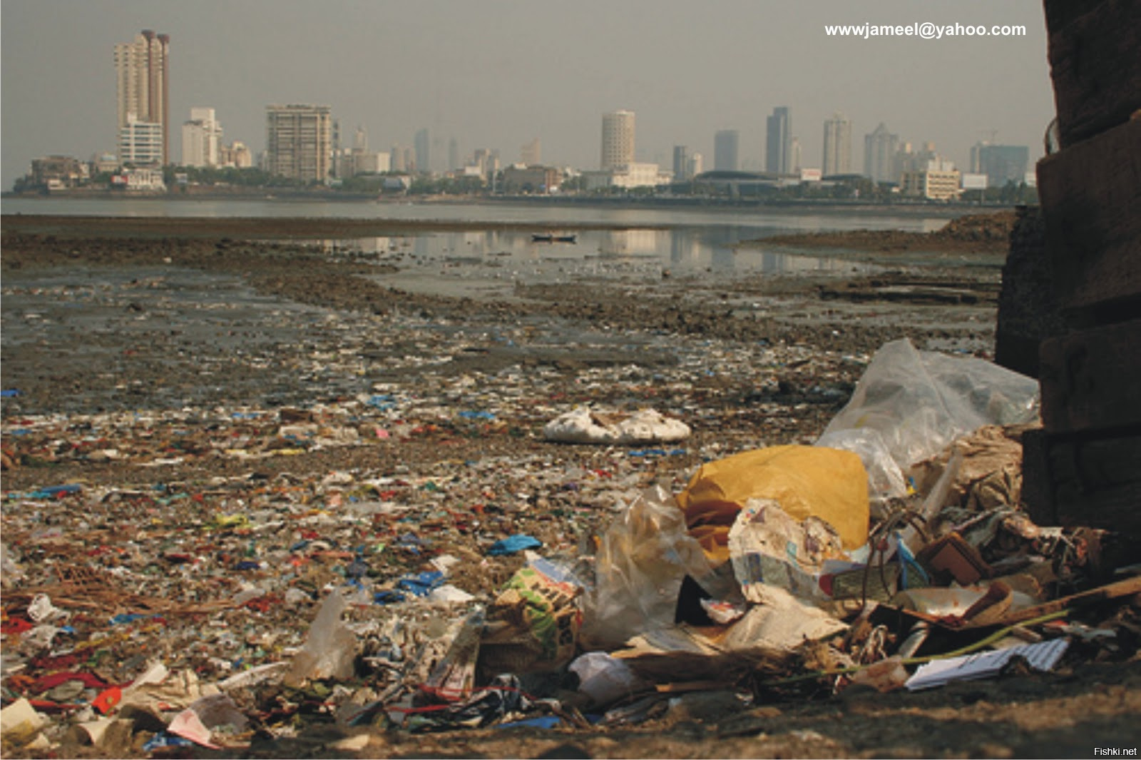 Загрязнение мусором окружающей