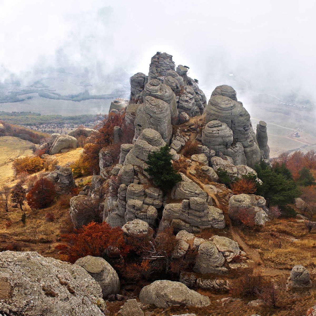 Выдувание гора Демерджи Крым