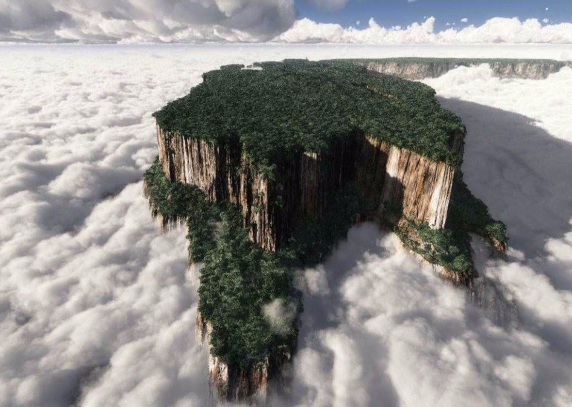 Столовые горы Тепуи в Венесуэле
