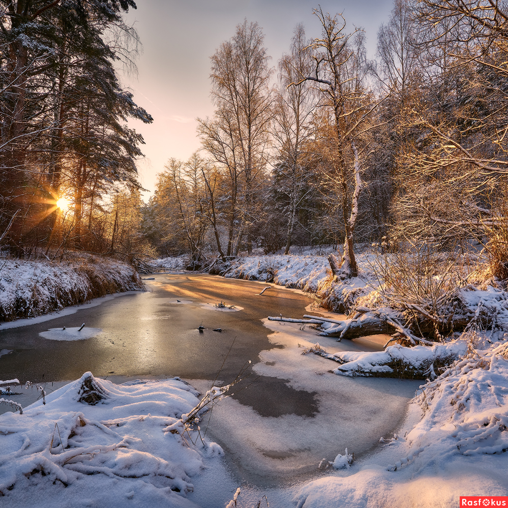 Река Шередарь зимой