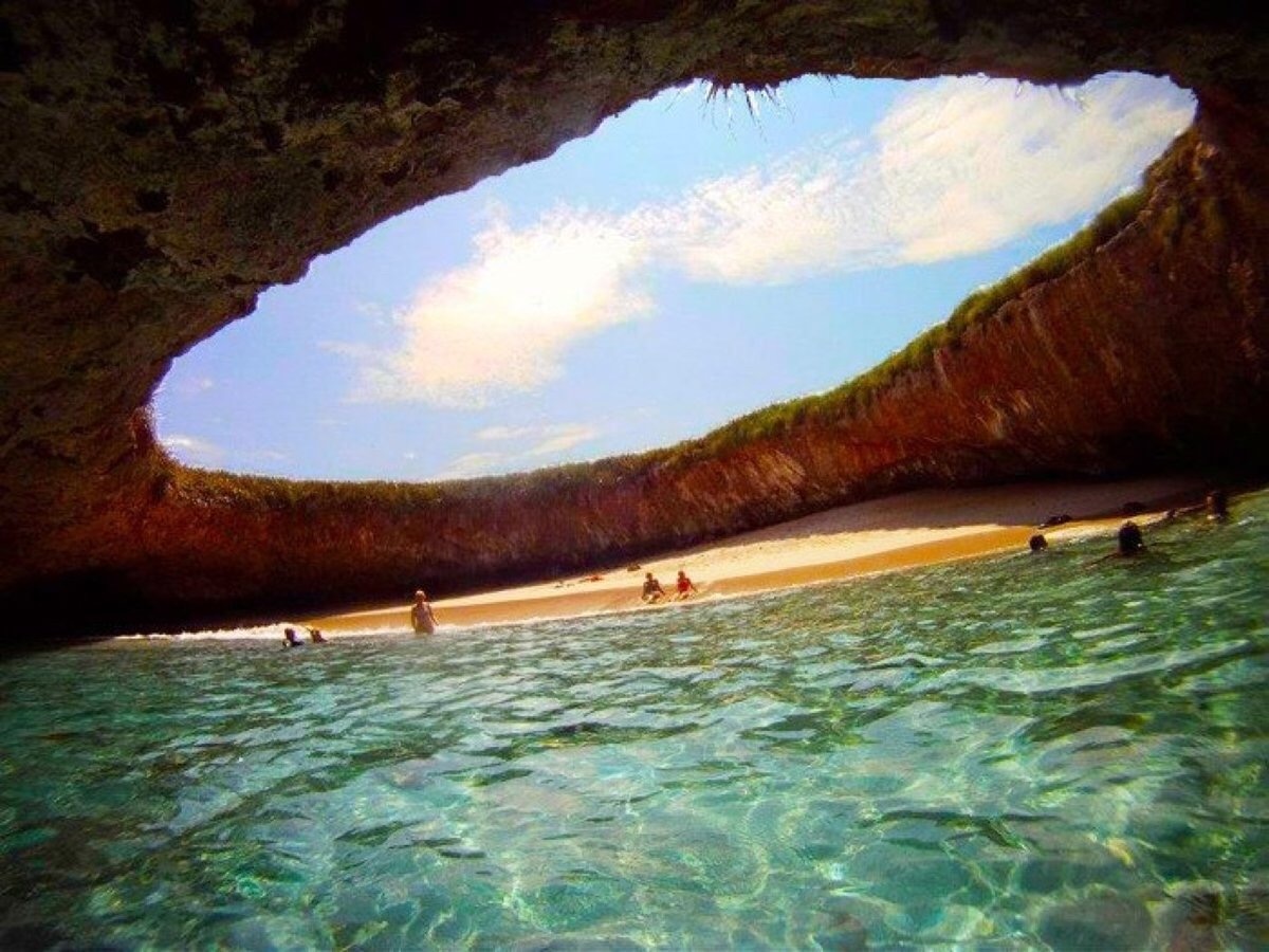 Остров Мариета скрытый пляж Мексика