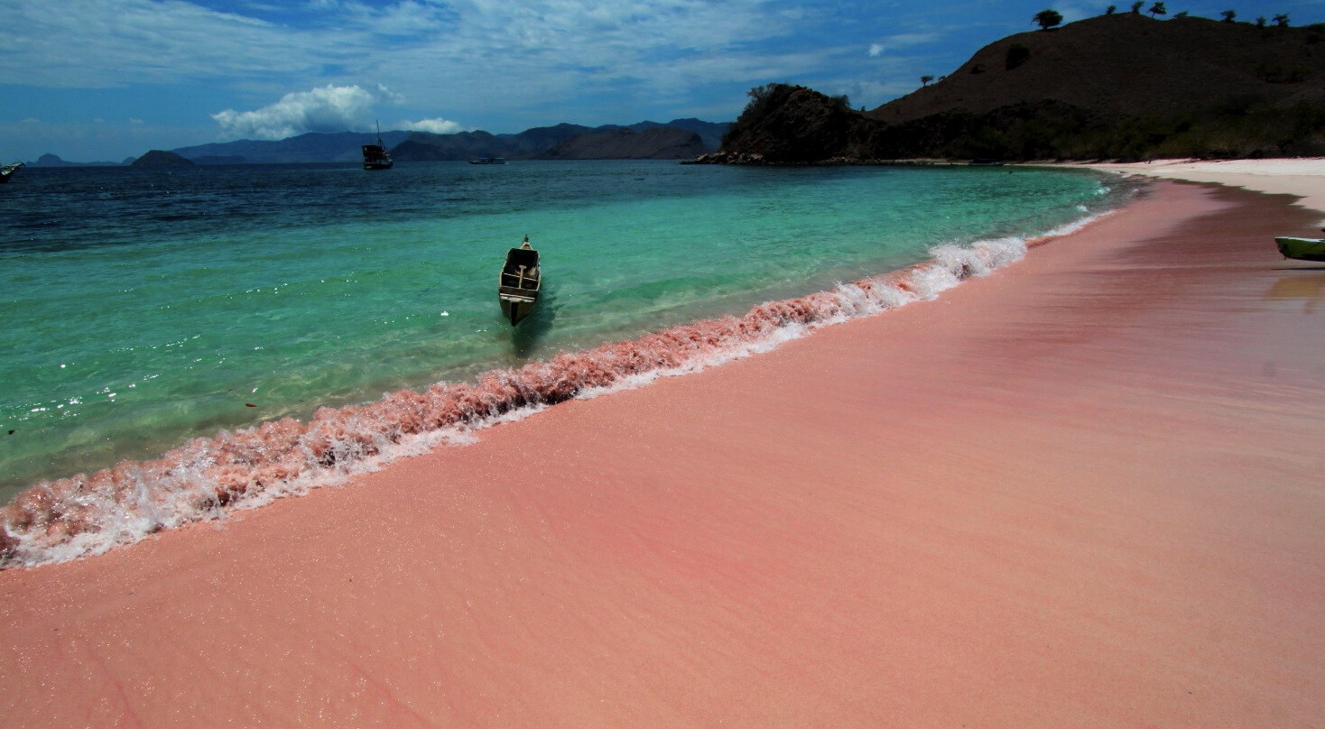 розовый пляж картинки
