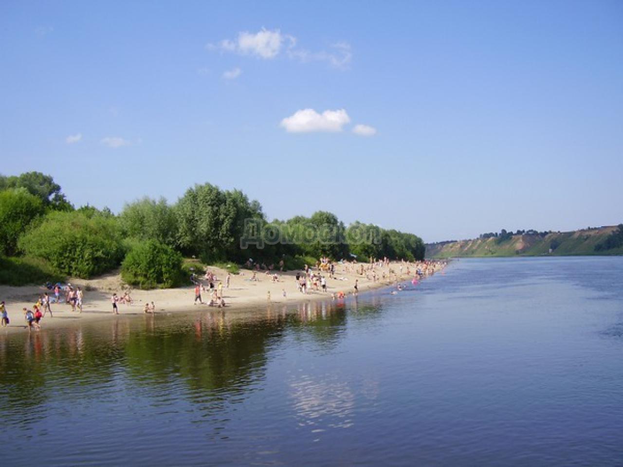 Шилово пляж река Ока