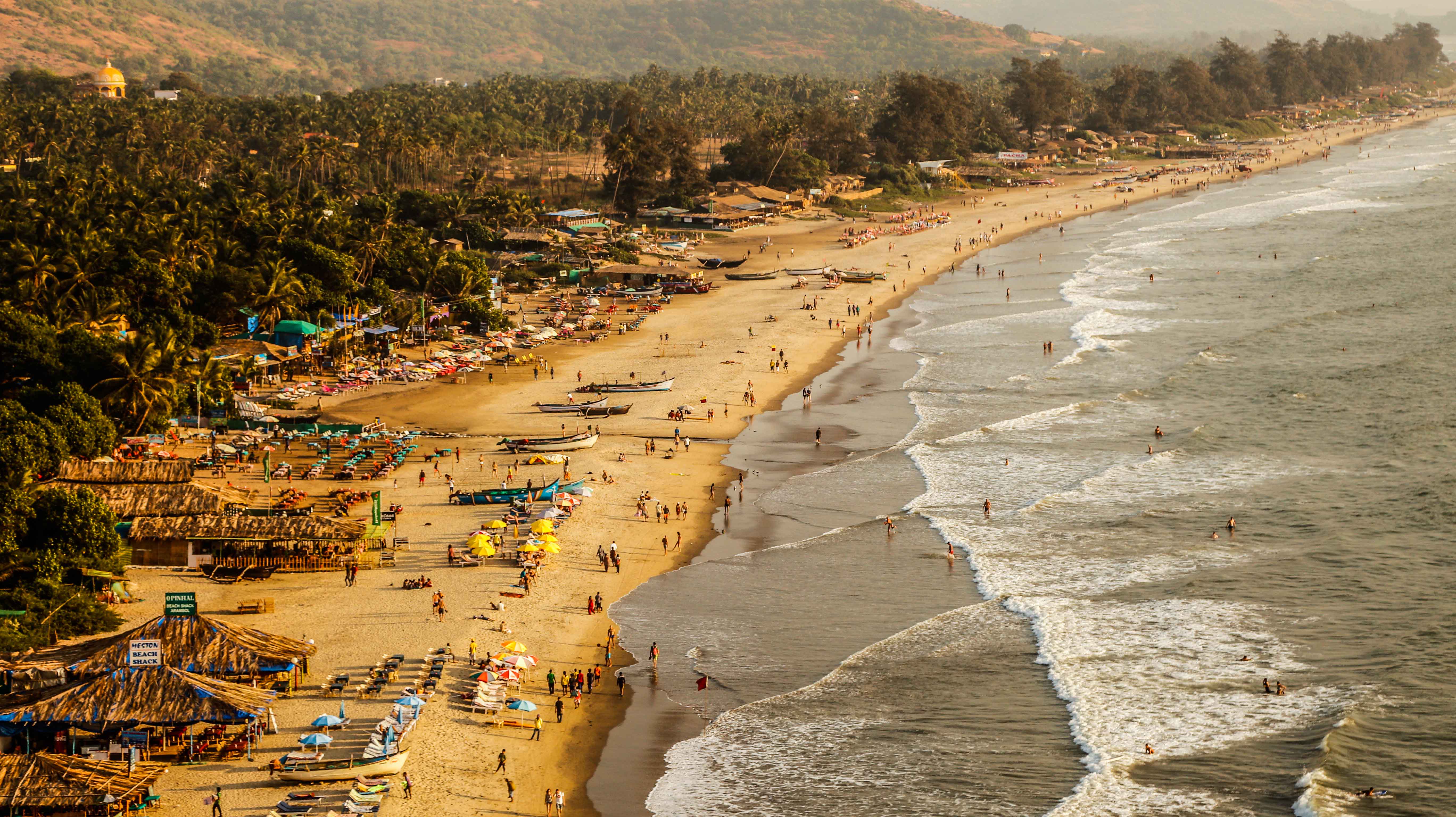 Пляж арамболь в индии