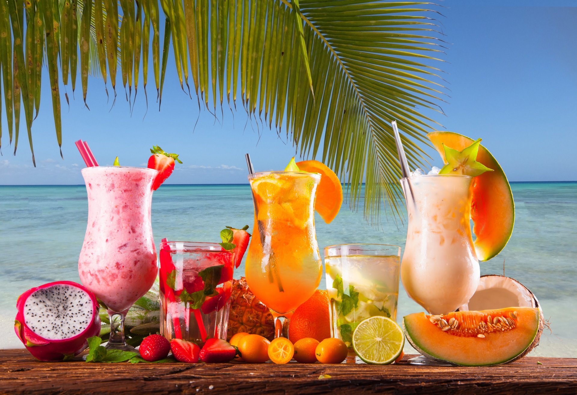 Напитки на пляже