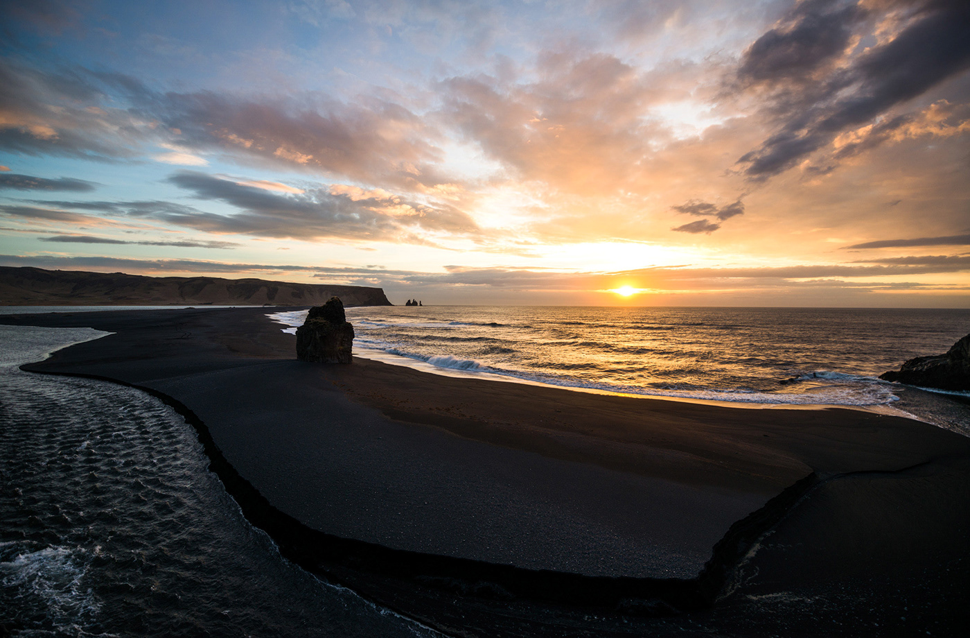 черные пески исландии