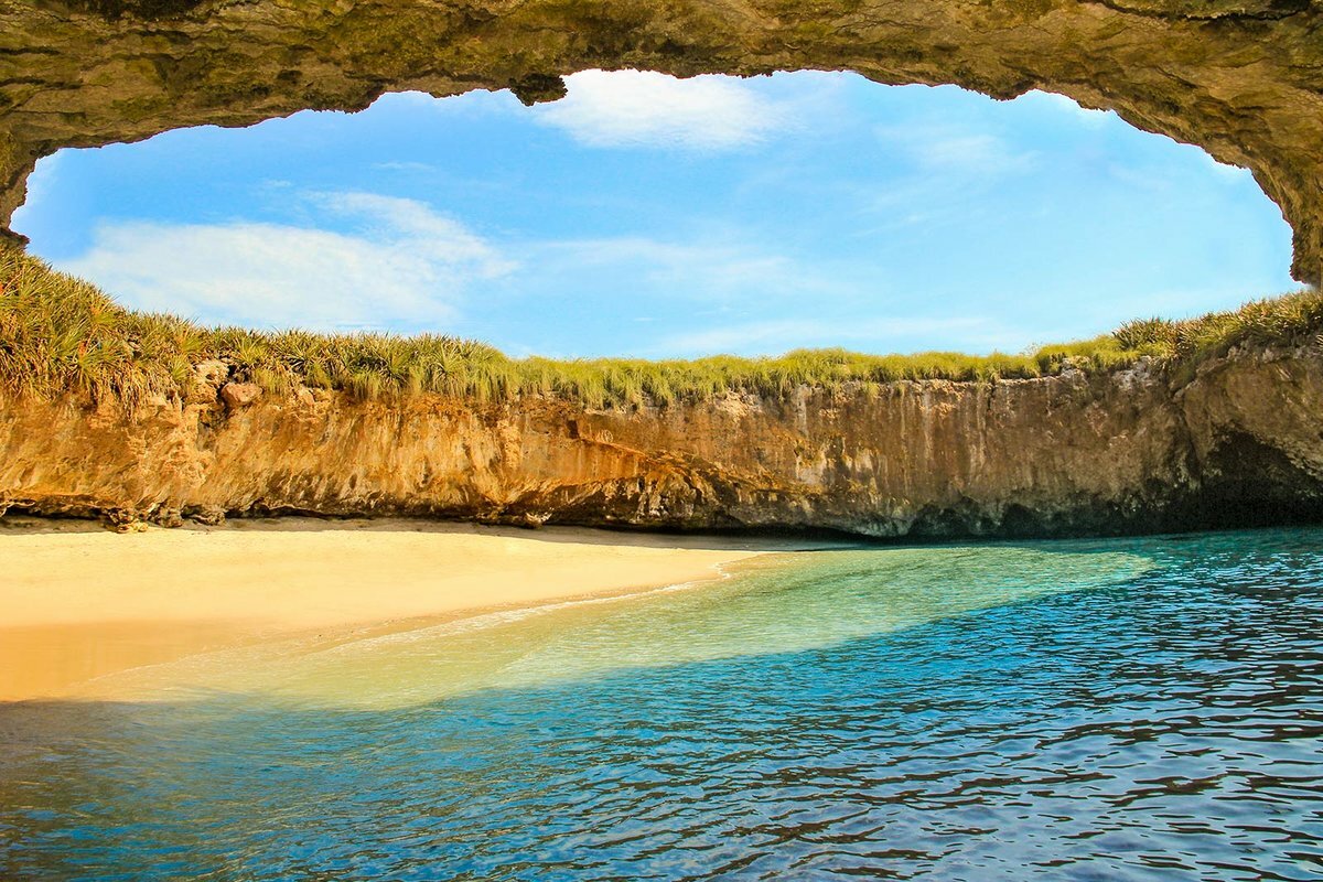 Плайя-дель-Амор скрытый пляж острова Мариета Мексика