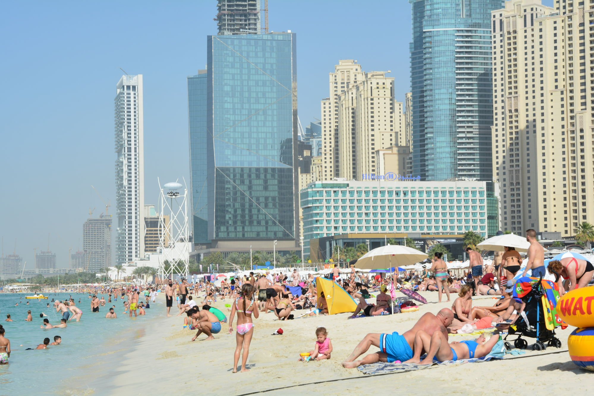 Пляж JBR В Дубае