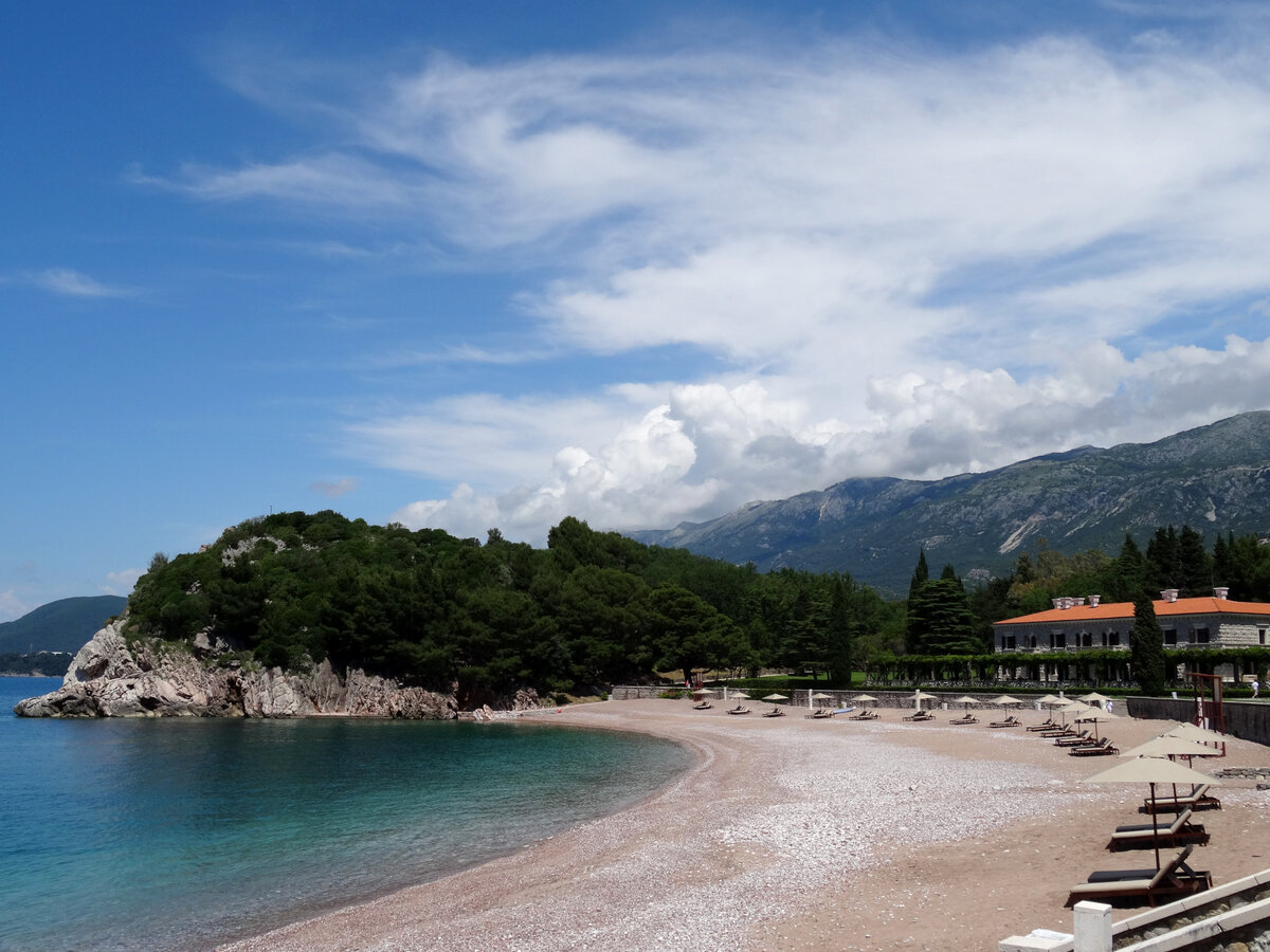 Пляж милочер черногория