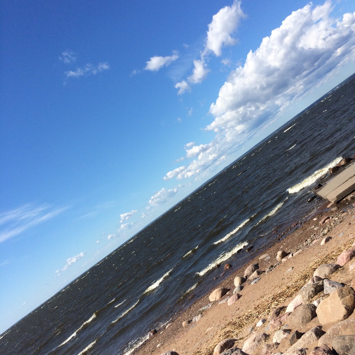 Пляж в Сестрорецке на финском заливе