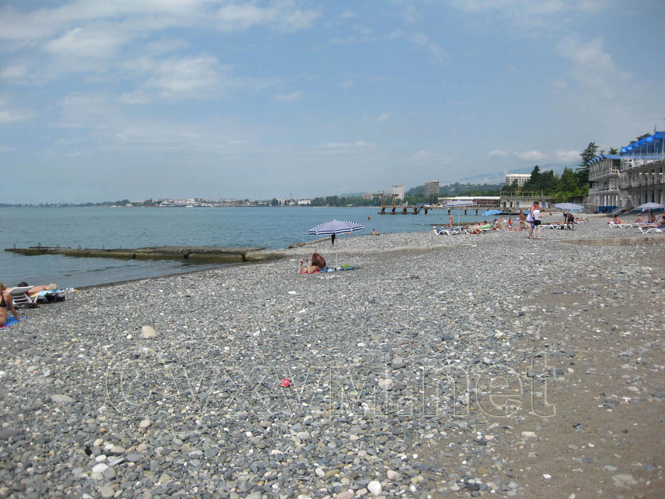 центральный пляж в сухуме