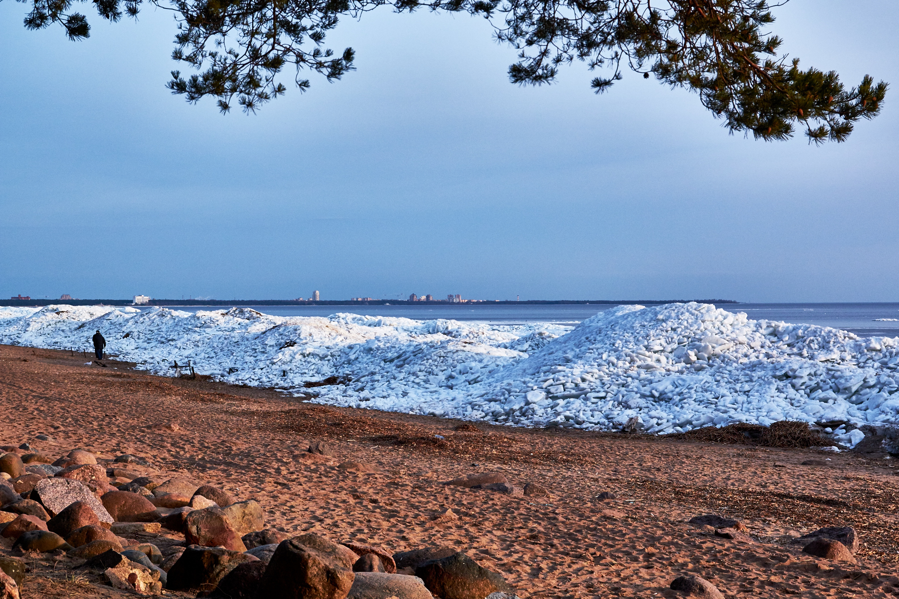 Пляж Репино на финском заливе