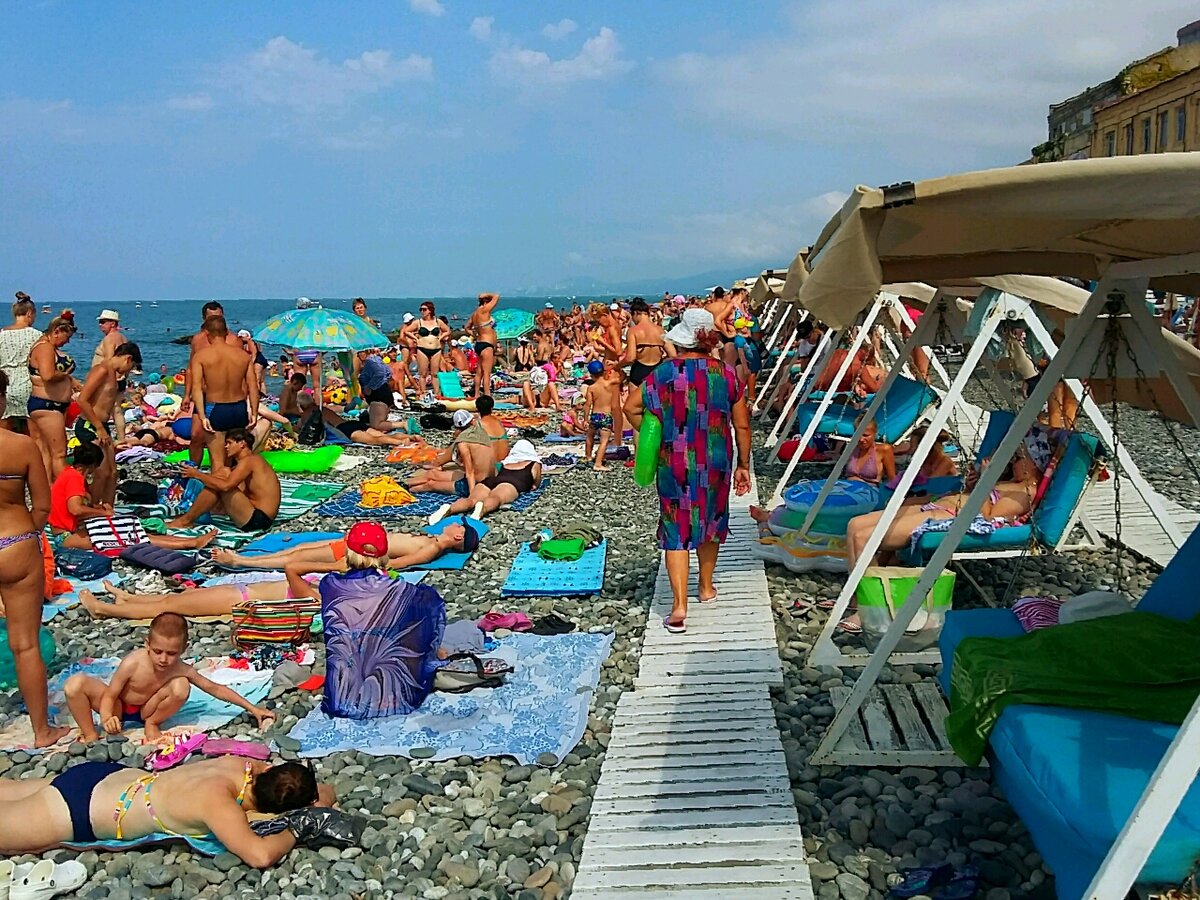 Пляж Чкалова Адлер 2022
