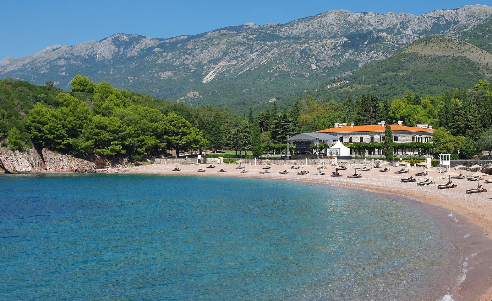 Пляж милочер черногория