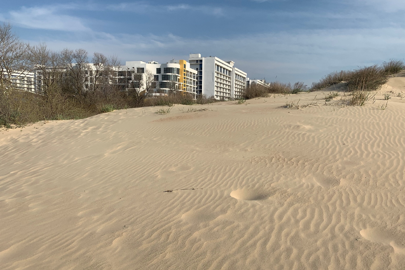 пляж чистые дюны