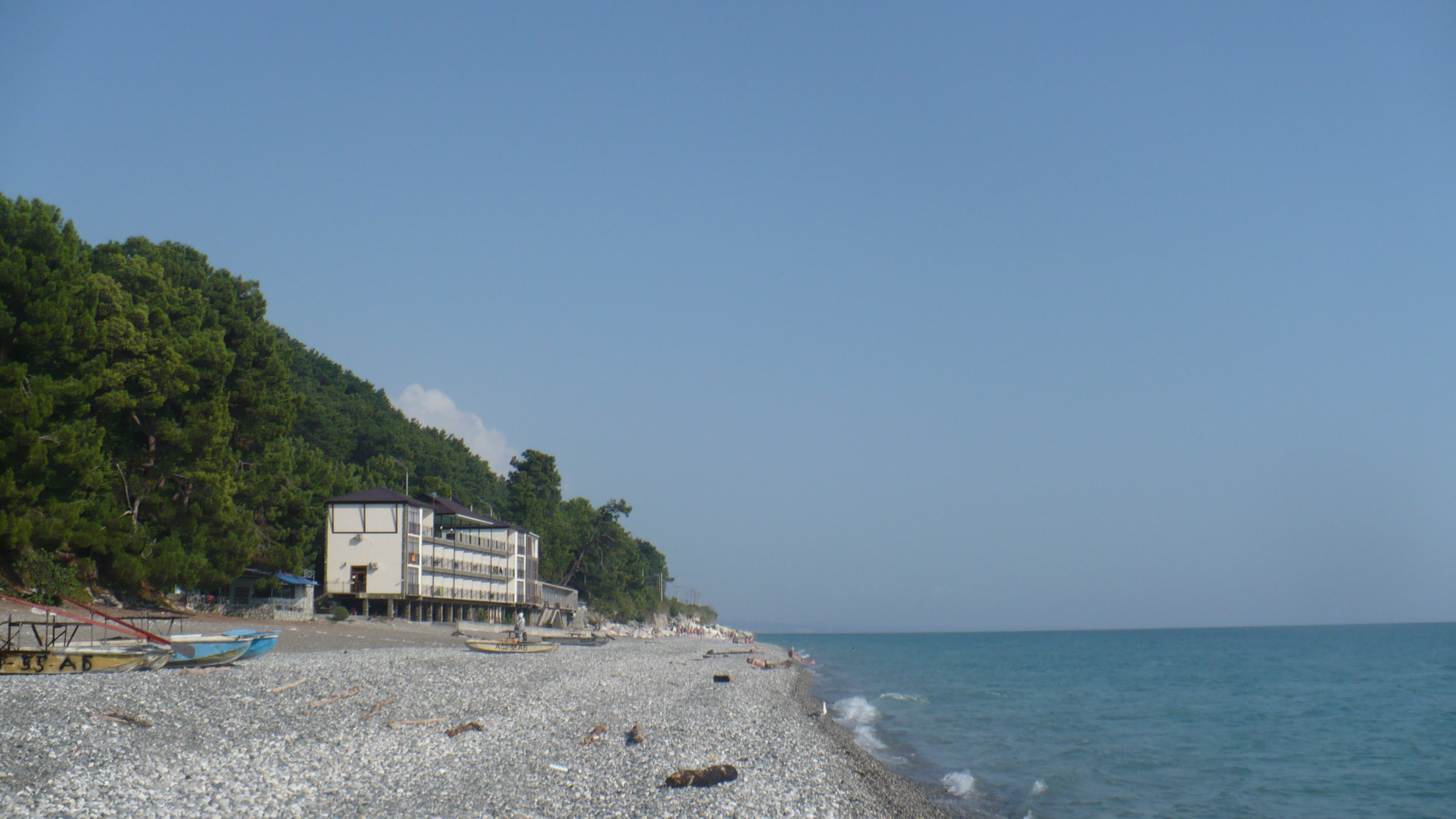 Пляж Леселидзе Абхазия Цандрипш