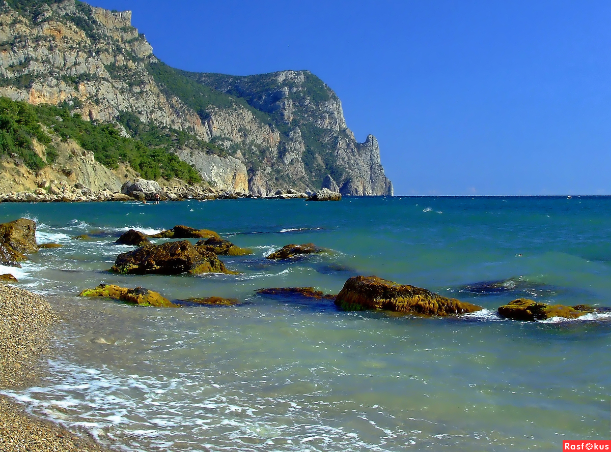 Пляж мыс Айя Крым море