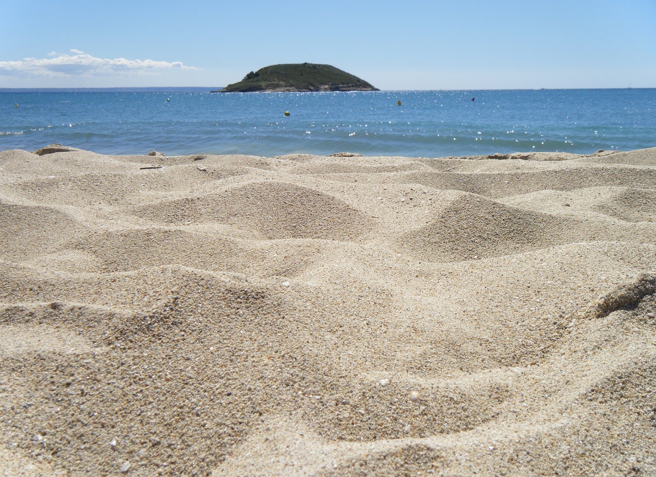 Фото с песком на пляже