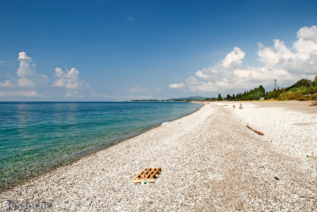 абхазия море фото пляжа
