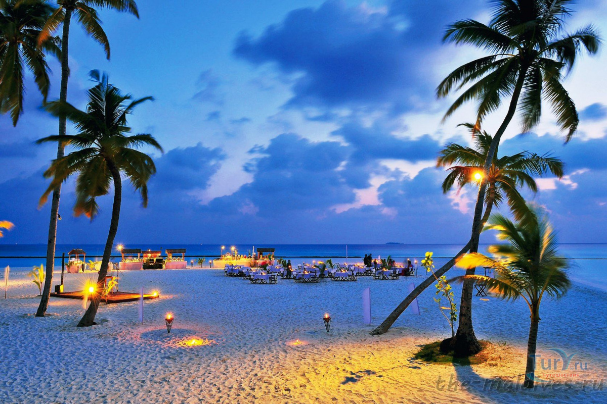 Райский пляж Мальдивы