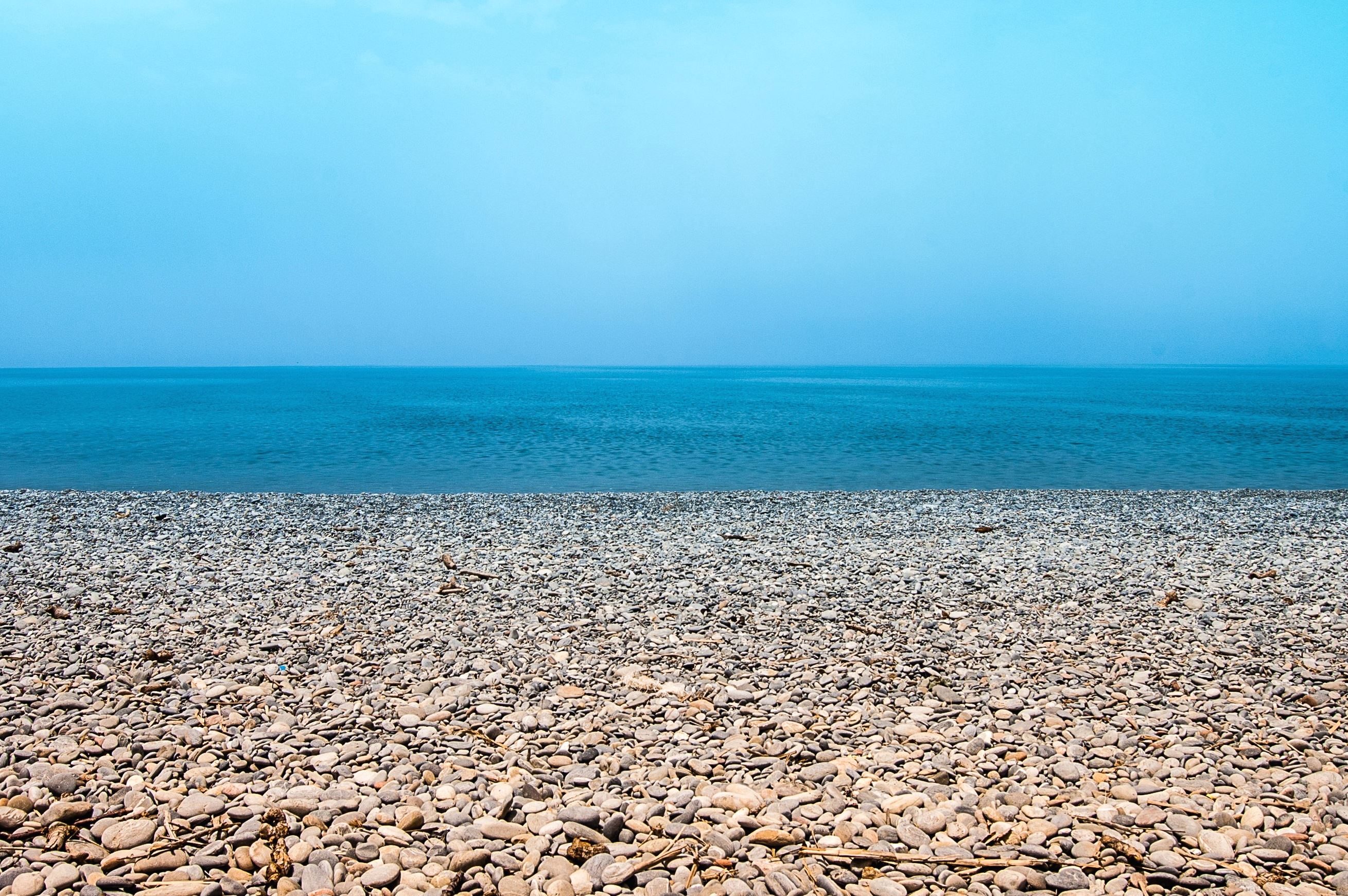 Фон песчано галечный пляж Крыма