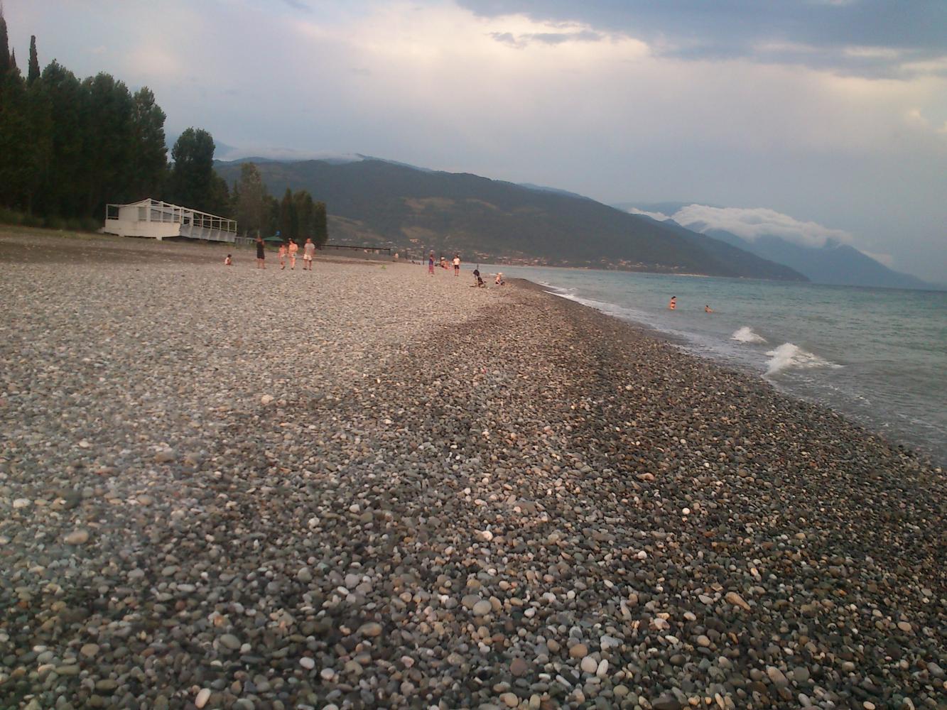 Пляж в поселке цандрипш абхазия