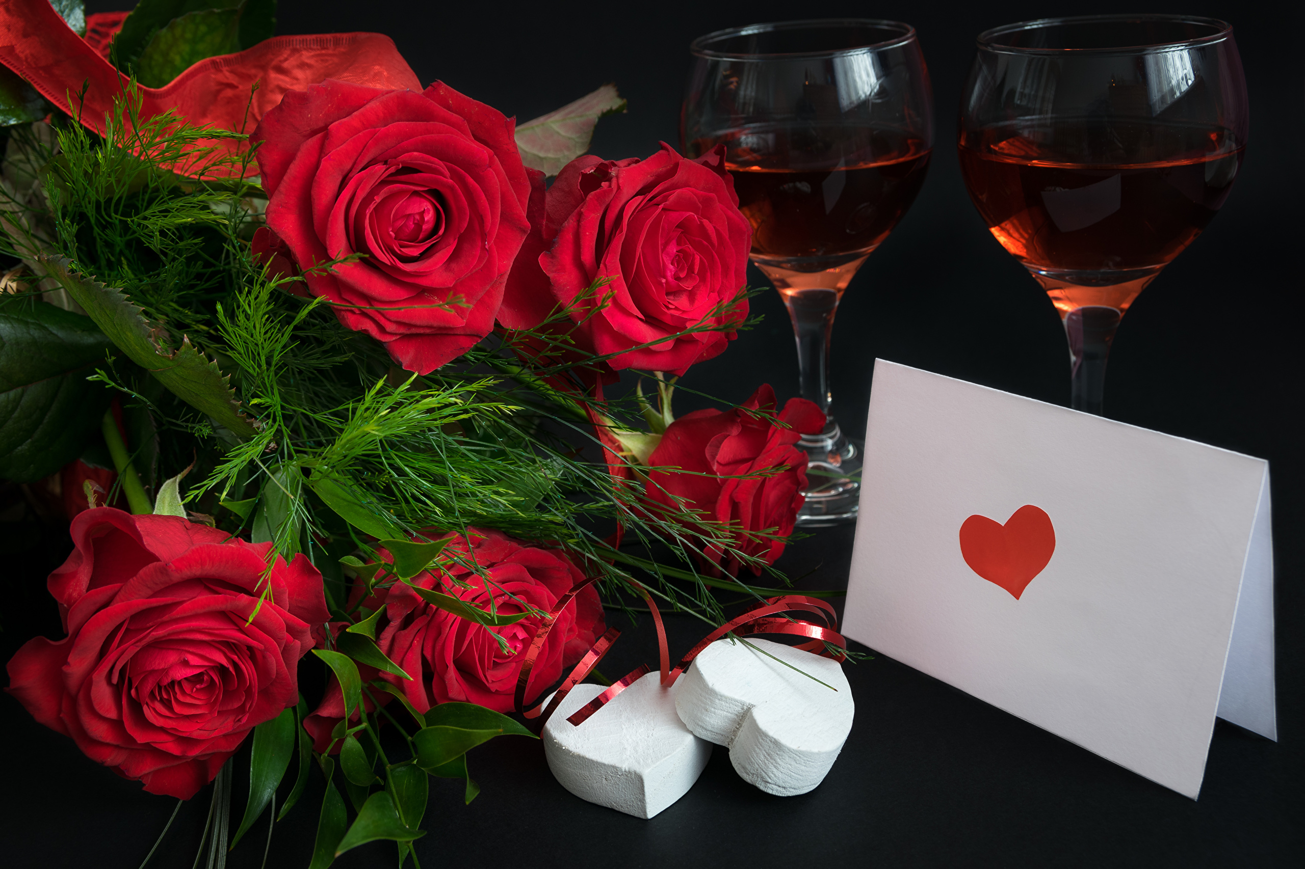 Романтические букеты роз