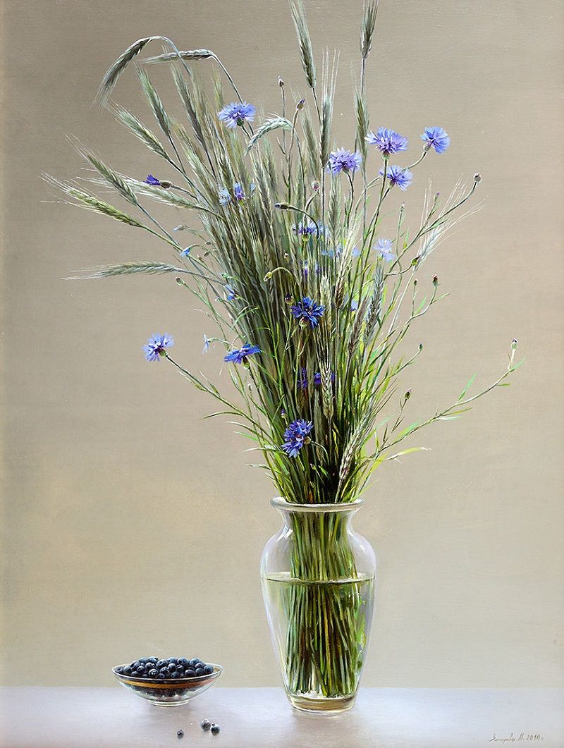 Марина Захарова художница полевые цветы
