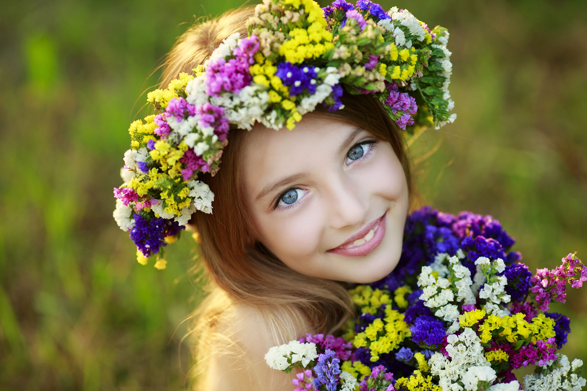 красивые фото цветы дети
