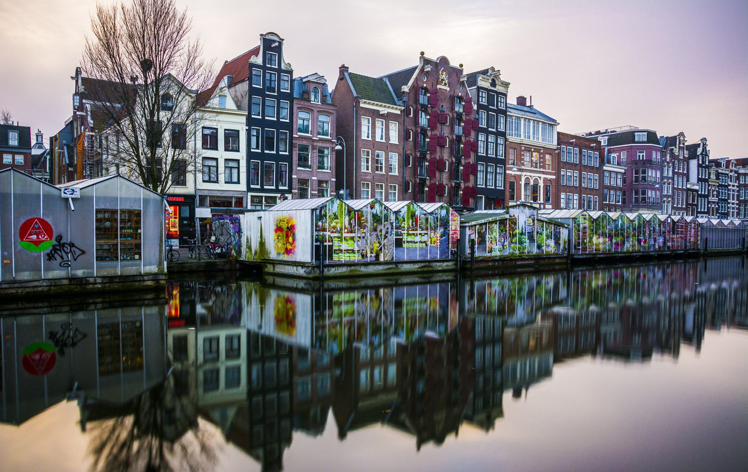 Цветочный рынок Блюменмаркт Амстердам