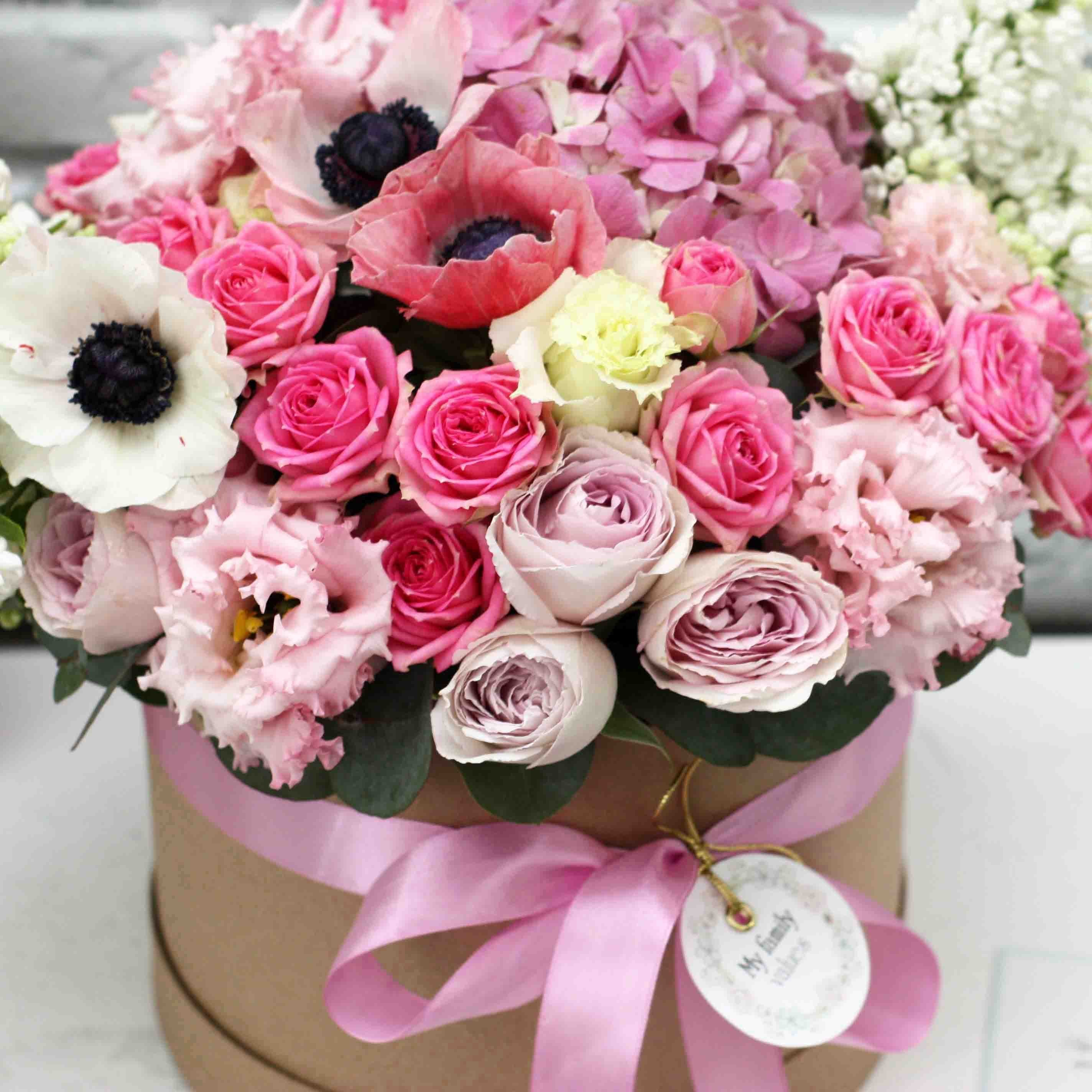 Стильные букеты цветов на день рождения