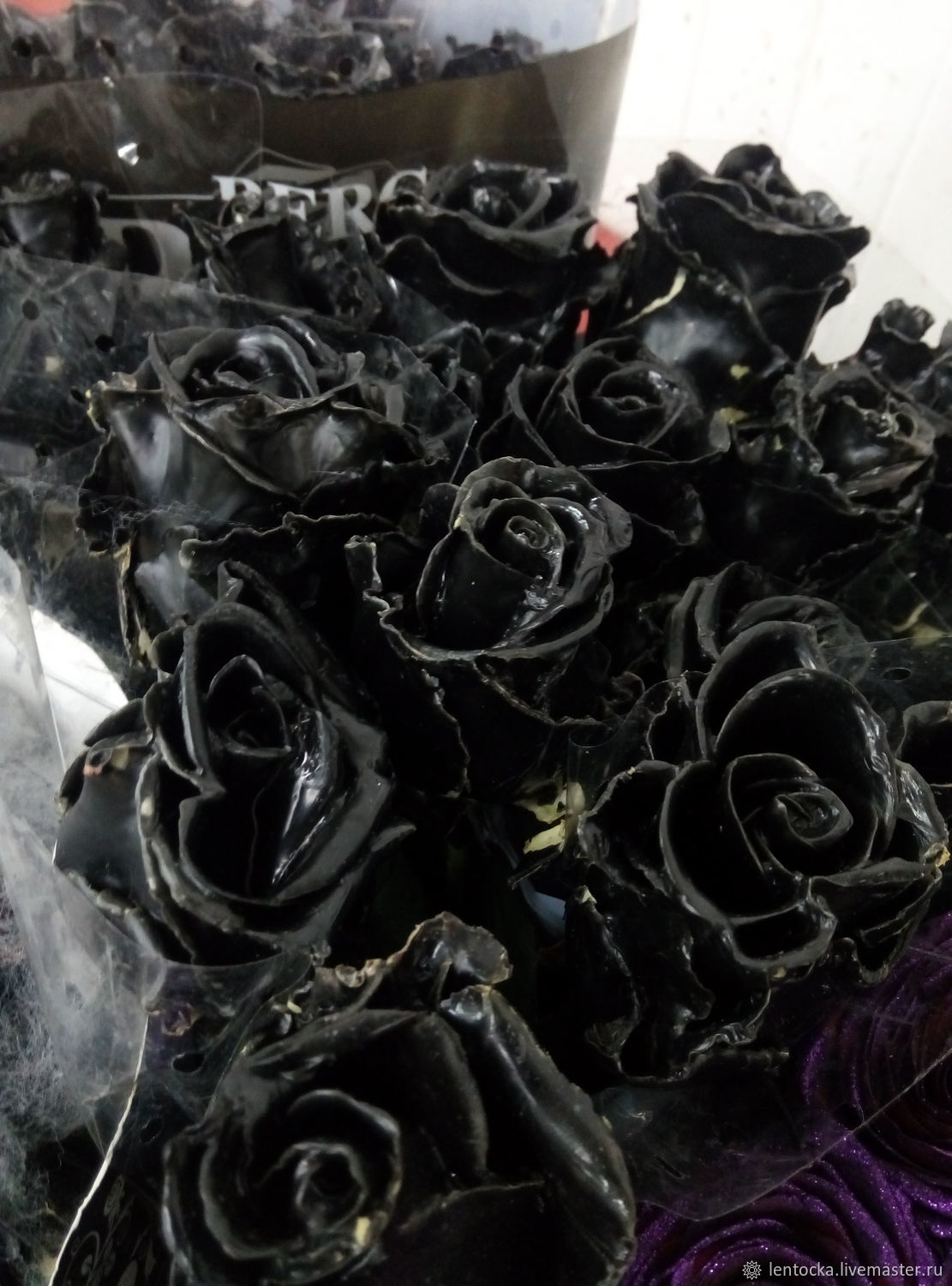 Букет черных роз