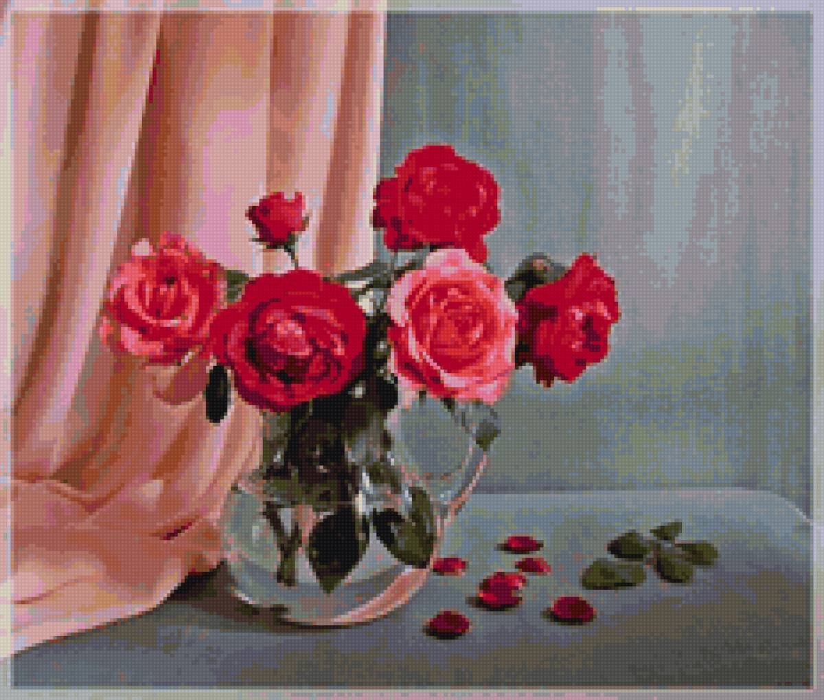 Прекрасные розы в вазе