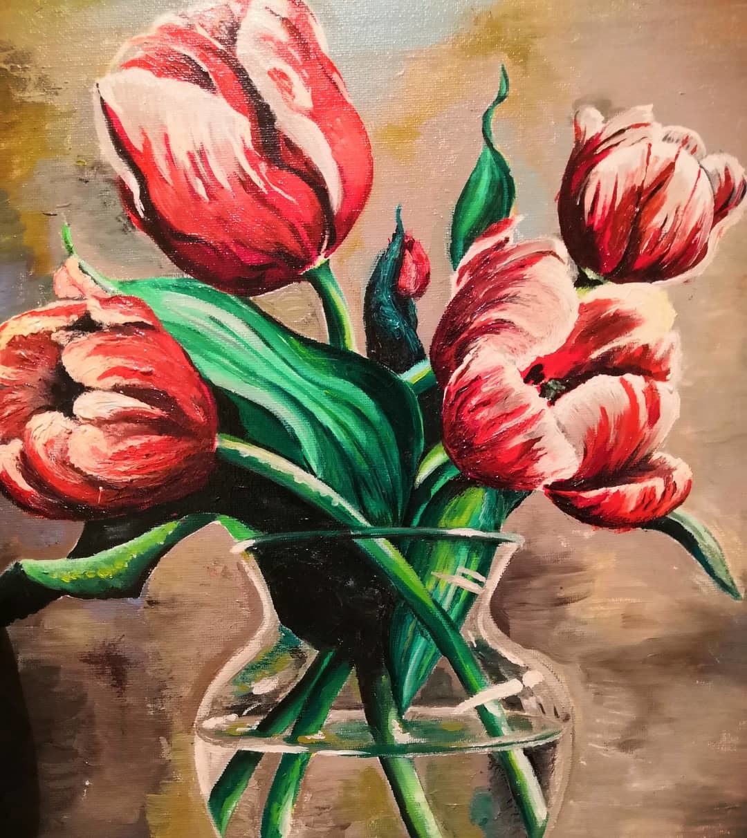 Осмоловская художник тюльпаны