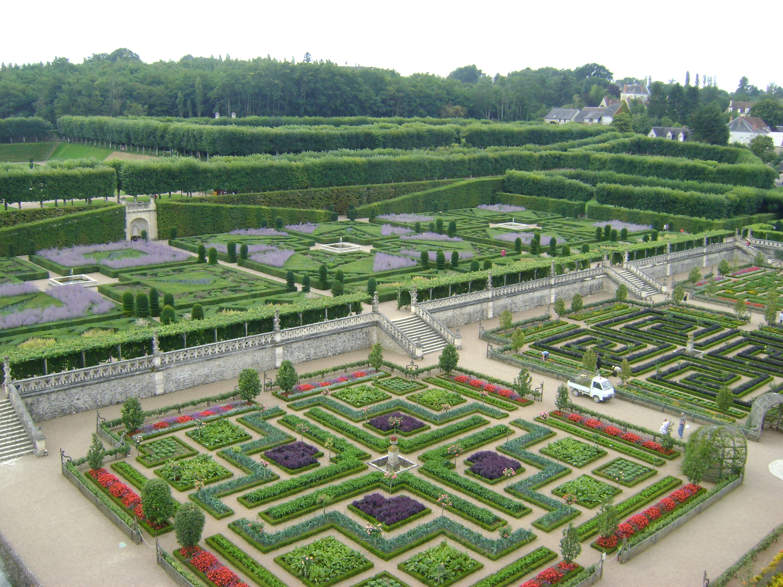 Шато де Вилландри сад эпохи Возрождения