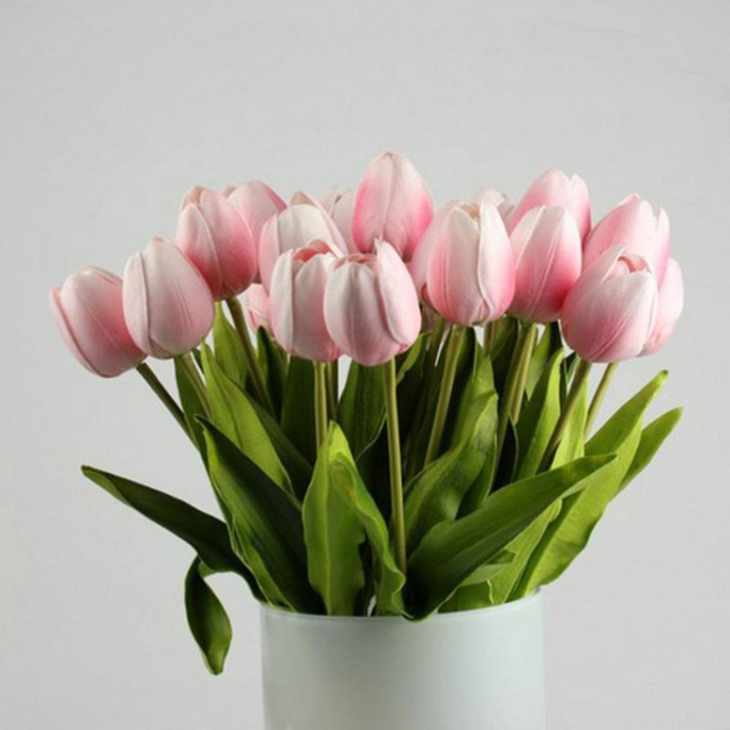 Искусственный тюльпан розовый