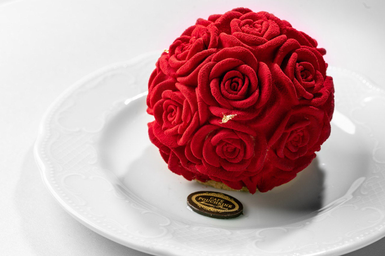 Кафе Пушкин десерт шоколадная роза
