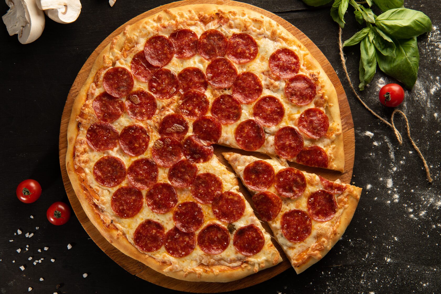 я хочу половину от четырех пицц пепперони как фото 2