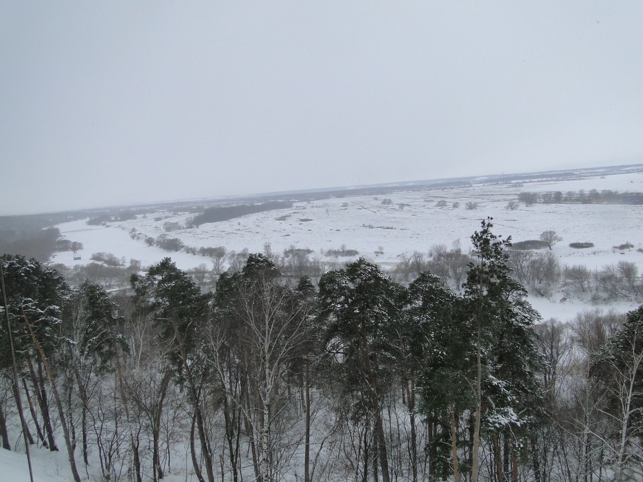 Лысая гора Солотча зимой