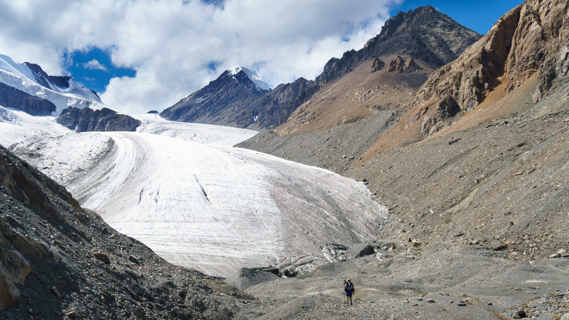 Ледник Актру горный Алтай