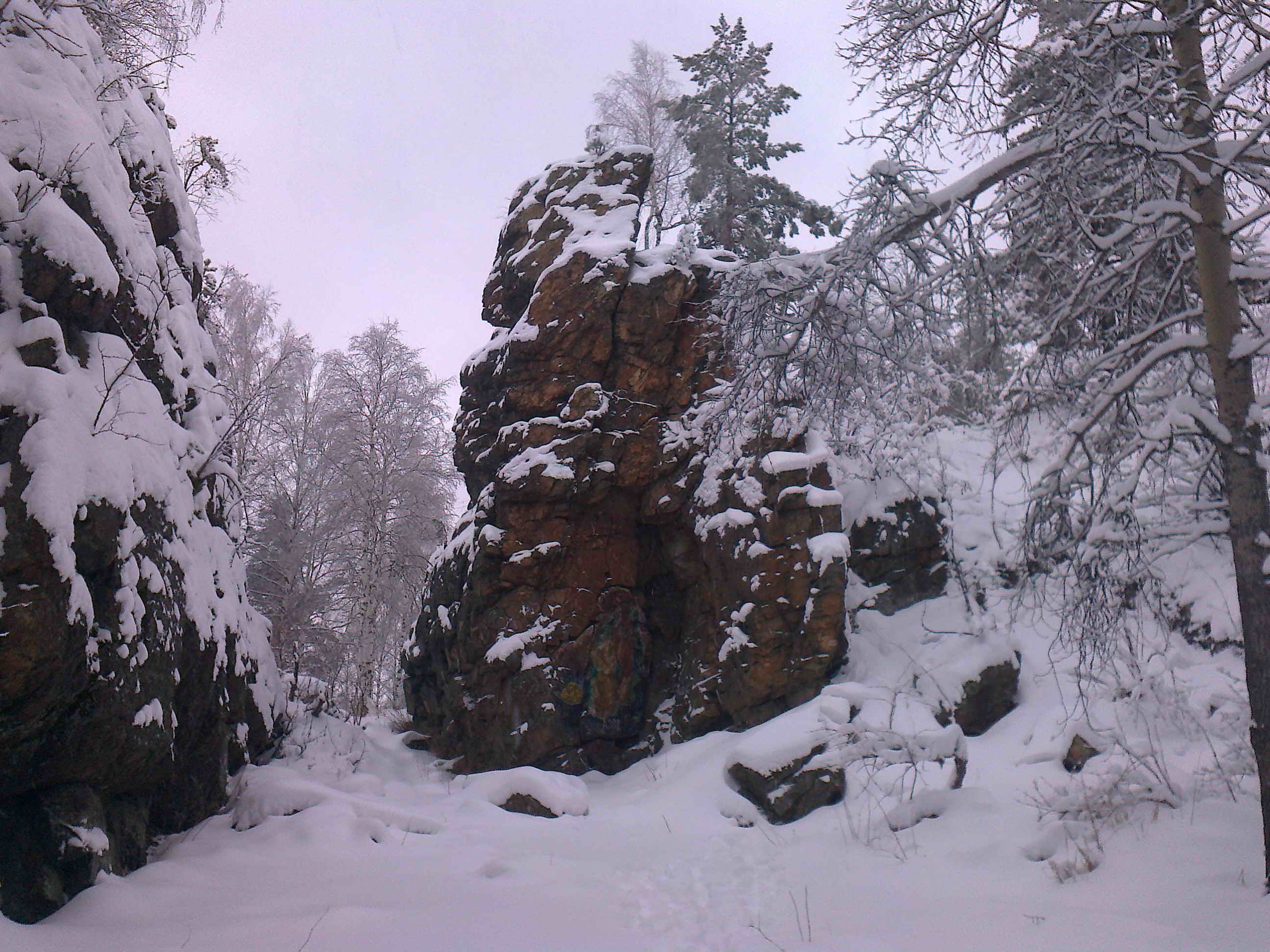 Азов гора Полевской зимой