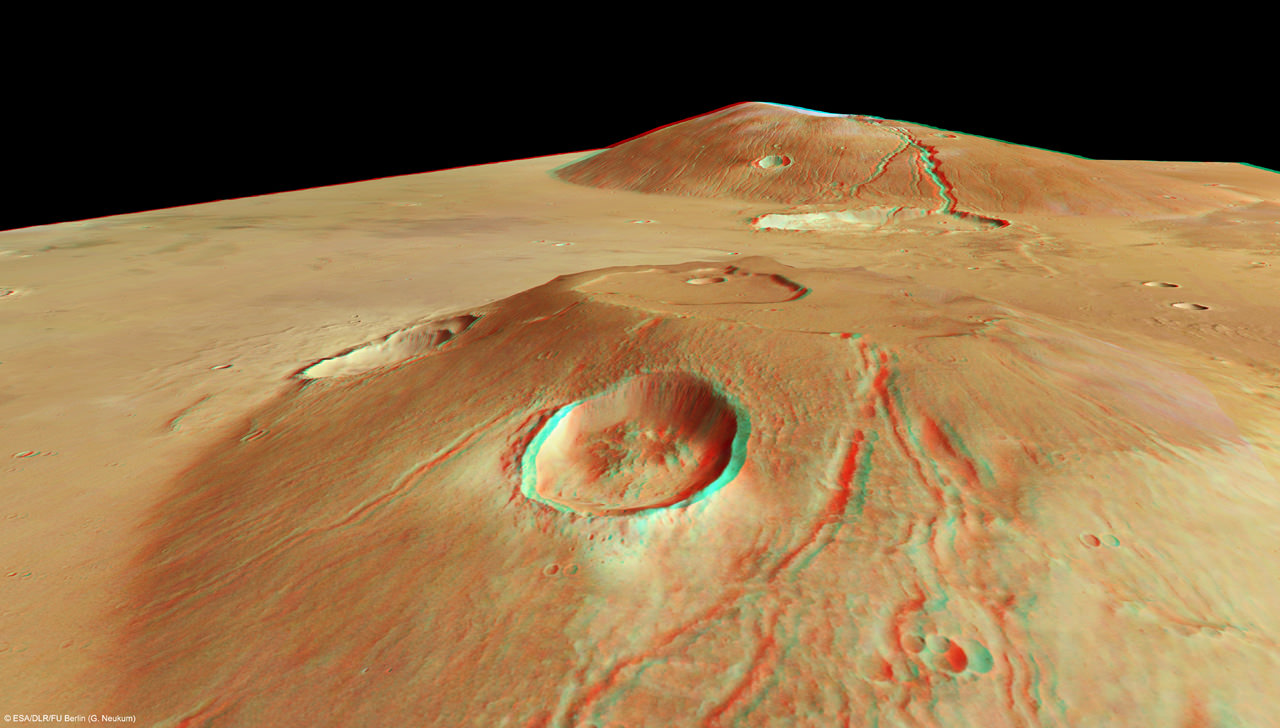 марсианский потухший вулкан гора олимп