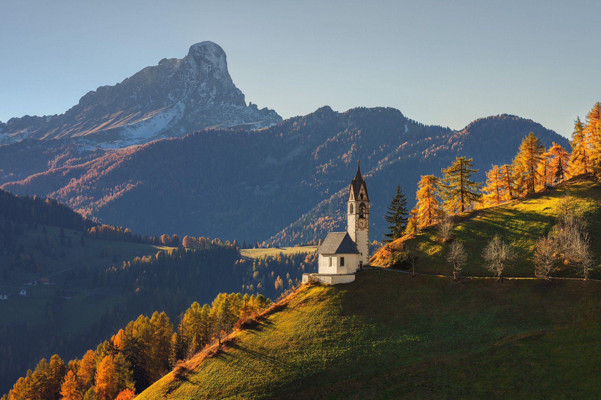 Церковь св. Варвары Италия Доломитовые Альпы