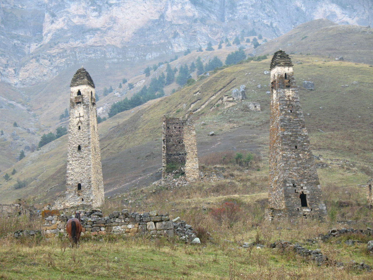 Жилые башни Ингушетии