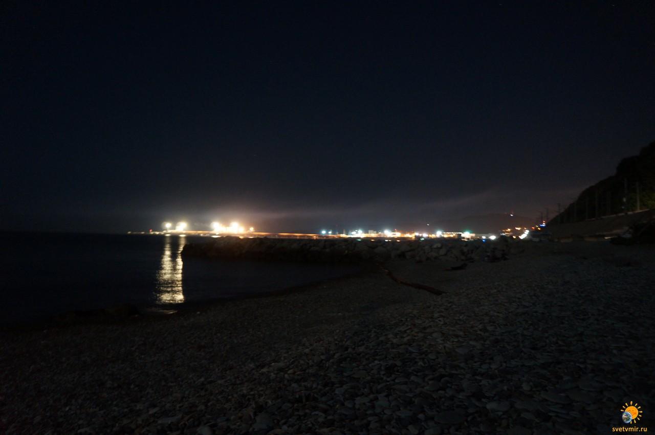 Джубга ночное море