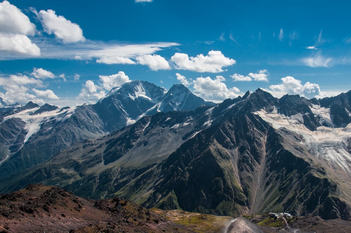 Горный рельеф Кавказа