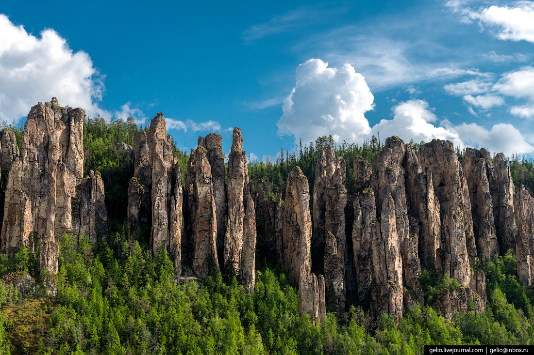 Горы Ленские столбы Якутия