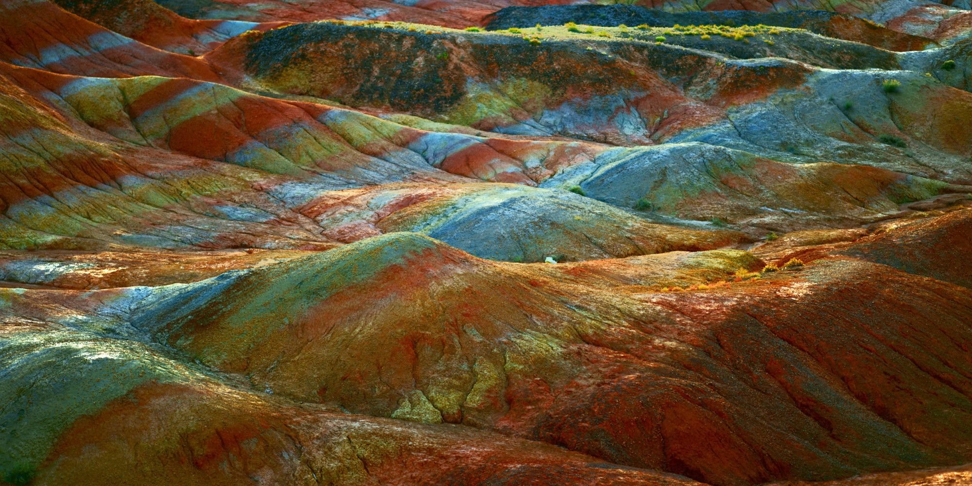 Разноцветные горы Чжанъе-Данксиа.