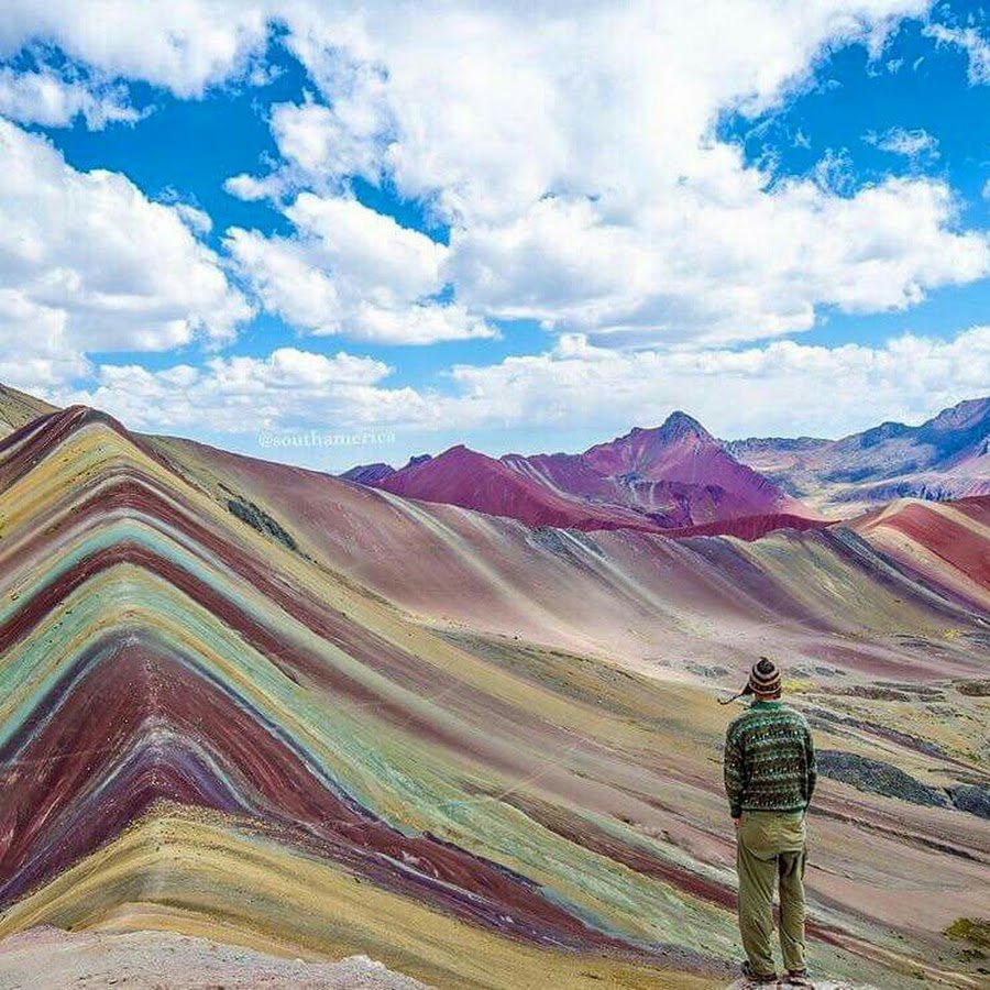 Мачу Пикчу разноцветные горы